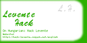 levente hack business card